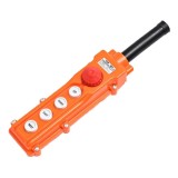 Intrerupator Macara COB 62H, 5 Butoane, 250V 5A / 500V 2A, IP65, ABS, Suspendat/Panou, Fabrici/Santiere