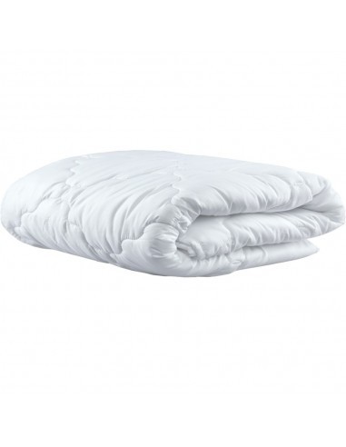 Pilota vara din bumbac, 200x220 cm, matlasata, umplutura bilute siliconizate, densitate 200 g/m&sup2;, lavabila la 90&deg;C, alb