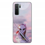 Husa compatibila cu Huawei P40 Lite 5G Silicon Gel Tpu Model Demon Slayer Sabito