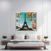 Folie imprimata color pentru decor perete locuinta, dimensiune 125 x 110cm, model: VIEW TO HAVEN 25, AVEX