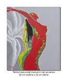 Cumpara ieftin Tablou pictat manual, Muza (2), stilizat - 60x50cm pictura ulei pe panza