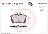 BREMBO P 28 030 PRIME LINE set placute frana,frana disc