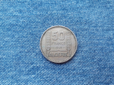 50 Francs 1949 Algeria Algerie foto
