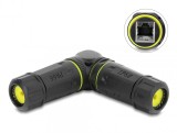 Cupla RJ45 Cat.6 ecranata waterproof IP68 unghi 90 grade M-M, Delock 87261