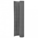 vidaXL Gard pentru grădină cu 2 fețe, gri, 110x300 cm