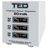 Stabilizator tensiune trifazat servo 20kva, Ted Electric