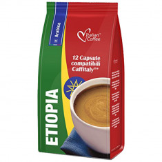 Cafea Etiopia, 12 capsule compatibile Cafissimo/Caffitaly/Beanz, Italian Coffee foto