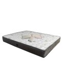 Set Saltea ortopedica cu arcuri Roza Super Lux Ortopedic 160x200x25cm, fermitate mediu-tare, plasa arcuri Bonell, fara vara-iarna, aerisire spaceair,