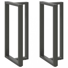 vidaXL Picioare de masa de bar in forma de T, 2 buc., antracit, 60x35x(110-111) cm, o?el foto