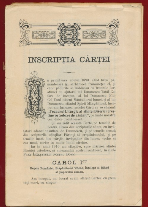 Dr. Badea Cireseanu, &quot;Tezaurul liturgic&quot; Tom II - fascicole incomplete