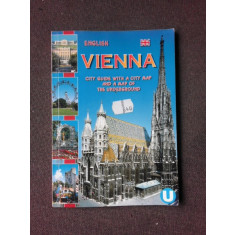 VIENNA, CITY GUIDE WITH CITY MAP, TEXT IN LIMBA ENGLEZA