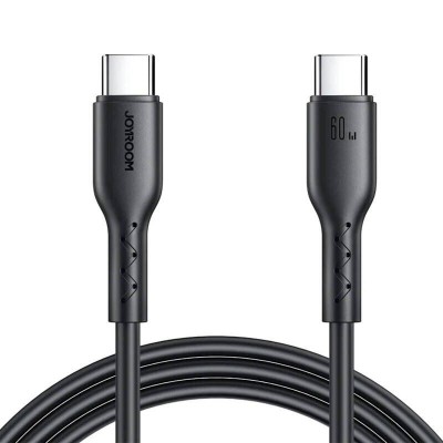 Cablu pentru incarcare si transfer de date Joyroom Flash SA26-CC3, USB-C la USB-C, 60W, 3A, 480 Mbps, 1 m, foto