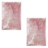 Invelitori Caiet B5 Transparente cu Glitter Roz - 2 buc, CMCLASS