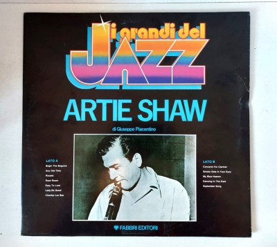 Artie Shaw, vinil JAZZ, Fabbri Editori 1979, I Grandi Del Jazz, LP 33 RPM foto