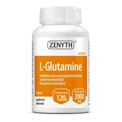 L-glutamina pulbere, 120 g, Zenyth foto