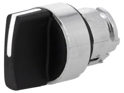 Comutator rotativ 22mm negru foto