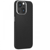 Devia Husa Ultra-Thin Carbon Fiber Magnetic iPhone 15 Plus Negru