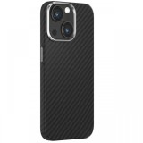 Devia Husa Ultra-Thin Carbon Fiber Magnetic iPhone 15 Negru