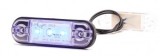 Lampa Pozitie LED Albastra W97.1-710BLUE, 12-24V, Slim, Ovala, 84x24mm, 3 LED, Auto, Omologare E20 EMC