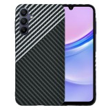Husa slim carbon pentru samsung galaxy a15 4g / a15 5g - protectie premium fibershell, stealth gray