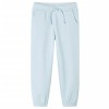 Pantaloni Trening Copii VidaXL Albastru Deschis 128 (7-8 ani) Bumbac Elastic Buzunare Snur