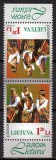 LITUANIA 1998, EUROPA Cept, tete-beche, MNH, serie neuzata, Nestampilat