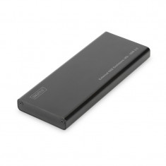 Carcasa externa SSD M2 (NGFF) SATA III to USB 3.0, aluminiu, neagra foto