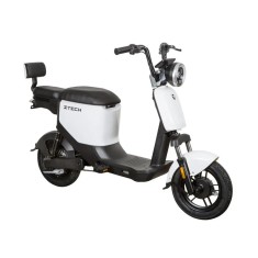 Bicicleta electrica tip scuter ZT-05-A, motor 350W, baterii 48V 12Ah, viteza 25km/h, autonomie 32km, nu necesita permis - Alb