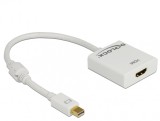 Adaptor mini Displayport la HDMI T-M 1.2 4K Activ Alb, Delock 62612