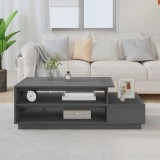 Cumpara ieftin Măsuță de cafea, gri, 120x50x40,5 cm, lemn masiv de pin