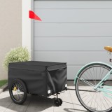 VidaXL Remorcă pentru biciclete, negru, 30 kg, fier