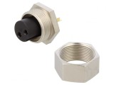 Conector M9 Mamă Aurit 125V IP40 2PIN
