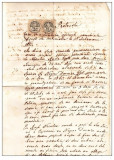 Document protocol de la 1883 din Grebenisu de Campie Mures timbre fiscale