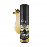 Gel intim Dual Vibe Kissable Pina Colada. Un gel vibrator și stimulant.