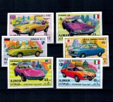 Ajman 1971 - Automobile sport, mașini de epoca, serie nedantelata neuzata