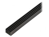 Radiator Extrudat cu Aripioare Negru 1000x19x14mm