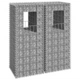 Stalpi tip cos gabion, 2 buc., 40x40x100 cm, fier GartenMobel Dekor, vidaXL