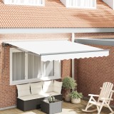 VidaXL Cortina Retractabilă Manual Alb 300x250 cm