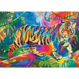 Puzzle 500 piese - Intalnire cu Tigru | Trefl