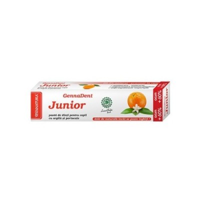 Pasta Dinti Gennadent Junior Portocala Viva Natura 80ml foto