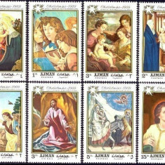 AJMAN, CHRISTMAS - SERIE COMPLETĂ MNH