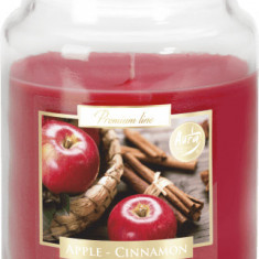Lumanare parfumata bispol borcan premium line - apple - cinnamon