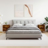 vidaXL Noptiere, 2 buc., stejar fumuriu, 40x35x47,5 cm, lemn compozit