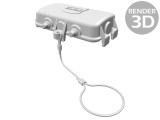 Capac protec&Aring;&pound;ie metalic 10B pentru clichet dublu HARTING