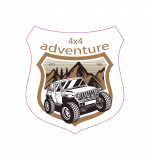 Abtibild &amp;quot;ADVENTURE 4X4&amp;quot;Cod:TAG 007 / T2 Automotive TrustedCars