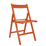 Scaun pliant Basic - cadru portocaliu