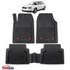 Covorașe Universale Tip Tăviță TEAMCAR&reg; Audi A4 B6 Variant (2000&ndash;2004), Set 5 Bucăți, Negru, Cauciuc
