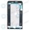 Carcasa frontală HTC One V T320e cu placă de mijloc (neagră)