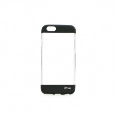 Husa Silicon Compatibila cu Apple iPhone 6,Apple iPhone 6s - Roar Plating Case Negru foto