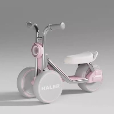 Children&amp;#039;s scooter-tricycle anti-rollover music light yo-yo car-color: rhine pink foto